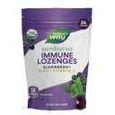 Príroda a spôsob Sambucus Zinok Lozenges s bazami a vitamínom C, Peppermint Ochutené, 24 Lozenges
