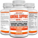Adrenal Support and Cortisol Manager - 90 Kapsule, Adrenal Health Supplement with Ashwagandha, Licorice Root, Rhodiola Rosea, Ženšen, Holy Basil pre adrenal Únava žien a mužov