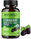 NATURELO bazové Gummy Imunitná podpora s Sambucus bazalky + vitamín C + zinok Certified Organic, 60ct