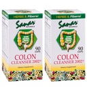 Sanar Naturals Colon Cleanser, 90 Kapsule (2 balenia) - Dietary Fiber, bylinné a probiotiká Blend, Podpora trávenia, Colon Cleanse doplnok pre ženy a mužov