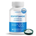 Lipozomálny benfotiamín s vitamínom B6, vitamín B12, Alpha Kyselina lipová, kurkumín - Podpora zdravého metabolizmu, energetickej hladiny- vyrobené a testované v USA