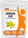 BulkSupplements.com Damiana Extract Powder - Damiana Supplement, bylinné doplnky - Vegan & Gluten Free, 400mg per Serving, 250g (8,8 oz) (Pack of 1)