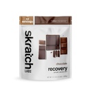 Skrattch Labs Post Workout Recovery Drink Mix s čokoládou, (21,2 oz, 12 Servings) s kompletným mliečnym proteínom Casein, srsť, probiotiká, bez lepku, Kosher, Vegetarián