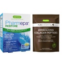 Pharmepa Restorian & Advanced Hydrolyzed Collagen Peptidy Bundle, 1000mg Pure EPA Omega-3 Fish Oil & 100% Grass Fed Bovine Collagen Protein Powder, by Igennus