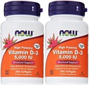 Teraz Foods Vitamín D3 5 000 IU, 240 softgelov (Pack of 2)