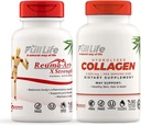 Full Life Reuma-Art X sila a hydrolyzovaný kolagén - Spoločná podpora doplnok - Bovinové kolagénové pilulky - Kosher, Gluten-free - 90 Veggie Kapsule Každý