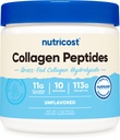 Nutricost Collagen Peptides Powder 4 oz (Unflavred) Type I, Typ III Collagen - Grass-Fed, Gluten Free and Non-GMO