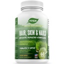 100% čisté vlasy, koža, a nechty Vitamíny s biotínom Super Blend Formula, navrhnutý na podporu Radiant Beauty, vlasy, koža a nechty zdravie pre ženy aj mužov