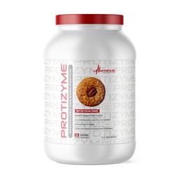 Metabolická výživa, Protizyme, 100% prášok na srsť, vysoký obsah bielkovín, nízky obsah tukov, bielkoviny s nízkym obsahom tuku, tráviace enzýmy, 24 esenciálnych vitamínov a minerálov, maslové pekanové sušienky, 2 libry (26 ser)