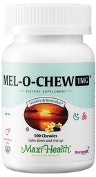 Maxi Health Melatonin 1mg Chewable - Spánková pomoc Melatonín na podporu prirodzeného spánku 