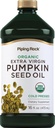Piping Rock Pumpkin Seed Oil Organic Cold Pressed 