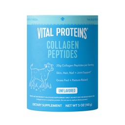 Vital Proteíny Kolagén Peptidy prášok doplnok pre kožné vlasy nechty spoločné zdravie alebo podpora - Hydrolyzovaný kolagén - Neochutené, 7 Servisov