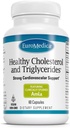 Euromedica Healthy Cholesterol a triglyceridy - 60 Kapsule - Klinicky študovaná Amla - Podporuje zdravé hladiny HDL a triglyceridov - non-GMO, Vegan, Kosher - 30 Slúži