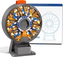Odaro Large Pill Dispenser, Týždenný pilulky Organizátor 7 deň Am Pm / 14 Day Pill Box, Denná medicína Organizátor pilulky s Wall-Munted alebo stále použitie pre vitamín, doplnok, Medicína - šedá
