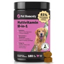 Pes Multivitamín - 10 z 1 psa Vitamíny pre zdravie a srdce - Omega Rybí olej, glukozamín a probiotiká - Psie vitamíny a doplnky pre kožu a pleť (chicken 180 ct)