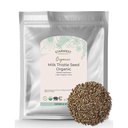 Starwest Botanicals Organic Milk Thitle Seed Whole - Voľné Leaf Milk Thitle for Tea & Cooking, Mix in Juice, Pridať k smoothies, Oatmeal, & Yogart, Certified Kosher, Non-GMO - hromadne 1 lb Bag