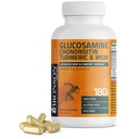 Bronson Glukozamín Chondroitin Turmeric & MSM Advanced Joint & Cartilage Formula, podporuje zdravé kĺby, Mobilita a Kartilage - Non-GMO, 180 Kapsule
