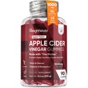VáhaWorld Apple Cider Ocogar Gummies s Matkou 1000mg - 90 Gumamies - Pridaný vitamín B6, B12, B9 (kyselina listová) & C pre detoxikáciu, čistenie, trávenie a metabolizmus - Delicious Natural Apple flavor