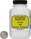 Aktívne uhlie [C] 100% ACS Grade Course Granulát 4 Oz vo fľaši Space-Saver USA