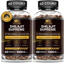 EFEKTÍVNE NUTRA Pure Shilajit Kapsule pre Muži a ženy - Pure Himalayan Shilajit pre mužov a ženy - High in Trace Minerals & Fulvic Acid - 10000mg Autentic Shilajit Extract per Serving (120 gróf)