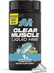 Muscletech HMB Doplnky 1000mg, Clear Muscle (84 Tekuté Softgels) - Najvyššia trieda HMB pre Lean Muscle & Recovery, HMB Free Acid Muscle Supplement, Help Redukcia rozpadu svalov, Balenie máj Vary