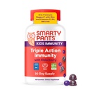 SmartyPants Kids Imunity Elderberry Gummies: Kids Imunity Suplement, Vitamín C, Vitamín D, Vitamín B6 & B12 a Zinok, Gluten Free, Elderberry flavor, 60 Počet (30 Day Supply)