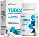 1450MG TUDCA Pečeň Supplement, Biele soli Pečeň podpora Komplex, Pečeň Zdravie pre Pečeň Obličky Čistiť Detox a opravy, 60 Kapsule