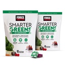 FORCE FACTOR Smart Greens Superfood Chews, 2-Pack, Greens a Superfoods s probiotikami, Antioxidanty, a Fiber, Greens doplnok na podporu trávenia, oxidu dusnatého a energie, 120 mäkké Chews