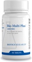 Biotics Research Bio Multi Plus Bezželezný Multivitamín, Slušné minerály, Bez železa, Emulzifikovaný tuk Rozpustné vitamíny, Vysoké antioxidanty, SOD, Catalase 90 Tablety