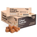 Perfektné Keto Bary - Najčistejšie Keto Snacks s kolagénom a MCT. No Added Sugar, Keto Diet Friendly - 3g Net Carbs, 19g Fat,11g Protein - Diet Food Desert (Salted Caramel, 12 Bars)