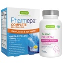 Advanced Prenatal Multivitamín & Pharmepa Complete EPA DHA rTG Omega 3 1000mg podpora gravidity Bundle, by Igennus