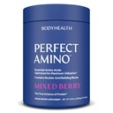 TeloHealth PerfectAmino Powder - BCAA a EAA Powder pre pred a po tréningu - Aminokyselinový nápoj pre mužov a ženy na podporu chudého svalstva a zotavenie - zmiešané Berry - 60 porcií