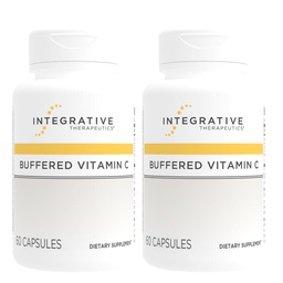 Integratívne terapie Pufrovaný vitamín C - Antioxidant Suplement for Healthy Skin & Connective Tissue* - Vegan & Gluten-Free - 60 kapsúl (2 balenia)