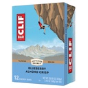 CLIF BAR - Blueberry Almond Crisp - Vyrobené z organického ovsa - Non-GMO - Plant Based - Energetické tyčinky - 2.4 oz. (12 Balenie)