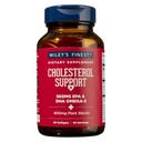 Wiley's Finest Wild Aljašský rybí olej Cholesterol Support - Heart Health Supplement for Men and Women - 560mg Omega-3s - 90 Softgels (45 Servings)