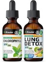 BIO KRAUTER Chlorofyl Tinktúra 2 Fl. Oz. & Lung Detox Tincture 2 Fl. Oz.