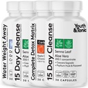 Detox Cleanse Kick Off Weight Management a Extra Colon Cleanser. 4ks pre stratu vody, Bloating, Flat Žalúdok, Puffiness w Apple Cider Ocogar, Senna Leaf, Glucomannan, Chróm, Probiotické 120 Tablety