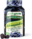 Ashwagandha Gummies, High Potency Ashwagandha Root Extract with Magnézium Glycinate, Melatonin, B6, Valerian Root, GABA, Passion flower for Men and Women. 60 Počet 30 porcií myVidaPure
