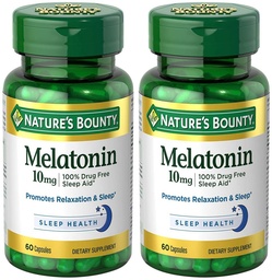Melatonín 10 mg, 2 fľaše (60 počet)