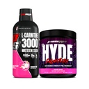 PROSUPPS L-karnitín 3000 Stimulant bez tekutých shotov (31 Servings, Dragon Fruit) a pán Hyde Signature Series Pred-Workout Energy Powderd Drink (30 Servings, Pixie Dust) Bundle