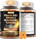 Vitamín D3 5000iu(125mcg) + vitamín K2(MK7) Gumičky s riasami Omega 3 