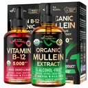NUTRAHARMANY Organické Mullein kvapky a vitamín B12 kvapky