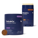 PetLab Co. Paw & Probiotic Bundle: Pes Paw Balm na podporu suché, prasknuté laby 2.4 Ounces & Dog Probiotiká pre zdravie Gut, Sezónne alergie, koža & Ušné kvasiniek 30 Počet