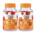 Životaschopný vitamín D3 + vitamín K2 Deti + vitamín D Deti, Gummy Bundle - veľké ochutnávky, vitamínové doplnky, bez lepidla, bez GMO, žuvacia Gummy