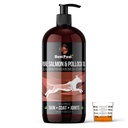 Pure Wild Aljašský lososový olej pre psy a mačky Koža a koza - Rybí olej Tekutý s čerpadlom - Podporuje spoločné funkcie, Immune & Heart Health - Omega 3 Liquid Food Supplement - All Natural EPA + DHA - 32oz