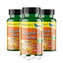 America Medic & Science Rapid-C 500mg vitamín C doplnok (3 balenie po 100 tabliet) Energy Booster, Daily Immune System Support, Antioxidant, Vegan, Non-GMO potiahnuté kyselina askorbová pre dospelých mužov a ženy