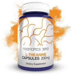 Nootropics Depot L-Theanine Kapsule 200mg (180 gróf) 