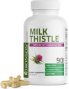 Bronson Milk Thitle Silymarin Marianum & Dandelion Root Liver Health Support, Antioxidant Support, Detox, 90 Kapsule