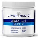 Leaky Gut Repair Gut Health Support Powder Glutamín Slippery Elm od IBS Úľava pri pálení záhy Bloating to Soothe Žalúdok pre ženy a mužov Kapsule (Nechutné) 180g