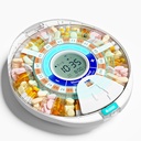 Aktualizovaný automatický dávkovač piluliek pre starších ľudí s alarmom: Smart Pill Dispenser Machine s 28-Slot, Mix-Proof Tech & XL LCD, Zvýšená životnosť pre každodenné riadenie medicíny